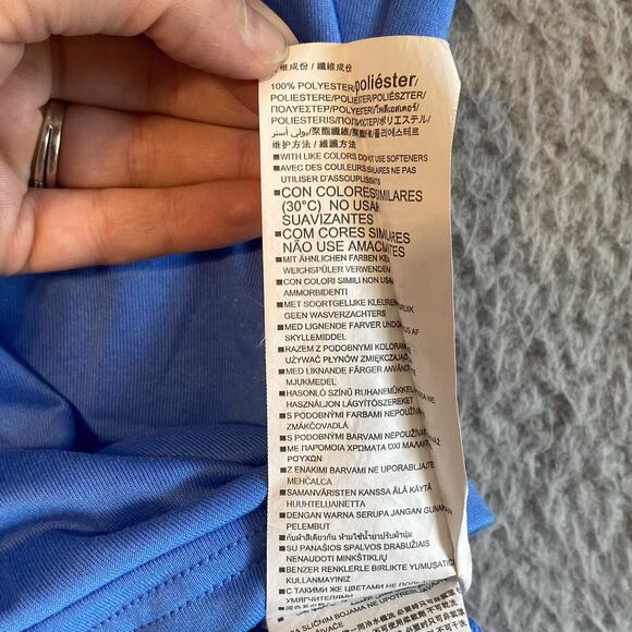 Under Armour Mens Shirt XL Heatgear Crew Neck Blue Casual Athleisure Adult - Picture 11 of 16